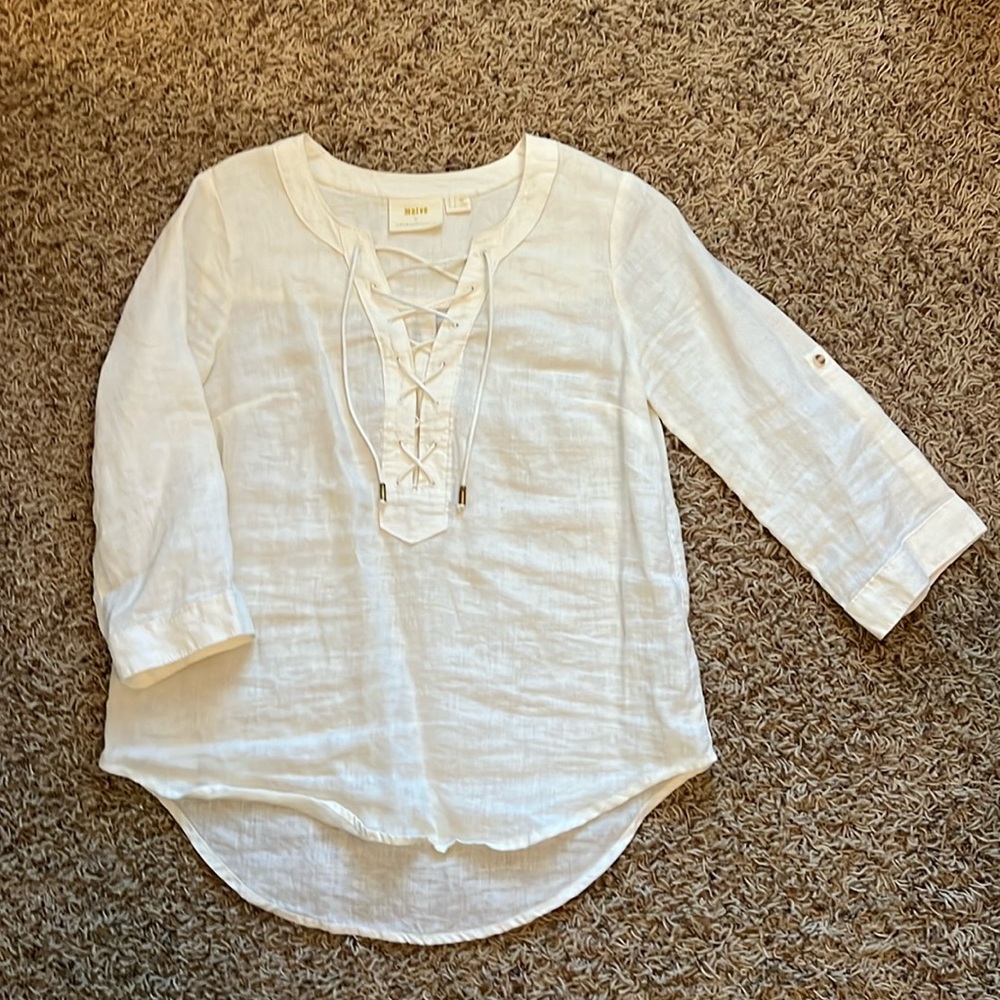 Anthro Maeve linen top